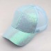   Hot Ponytail Baseball Cap Sequins Shiny Messy Bun Snapback Hat Sun Cap  eb-72893733